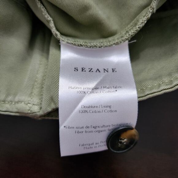 NWT Sezane Short Marcus Kaki Clair Size 38 - US 6 - Picture 4 of 7